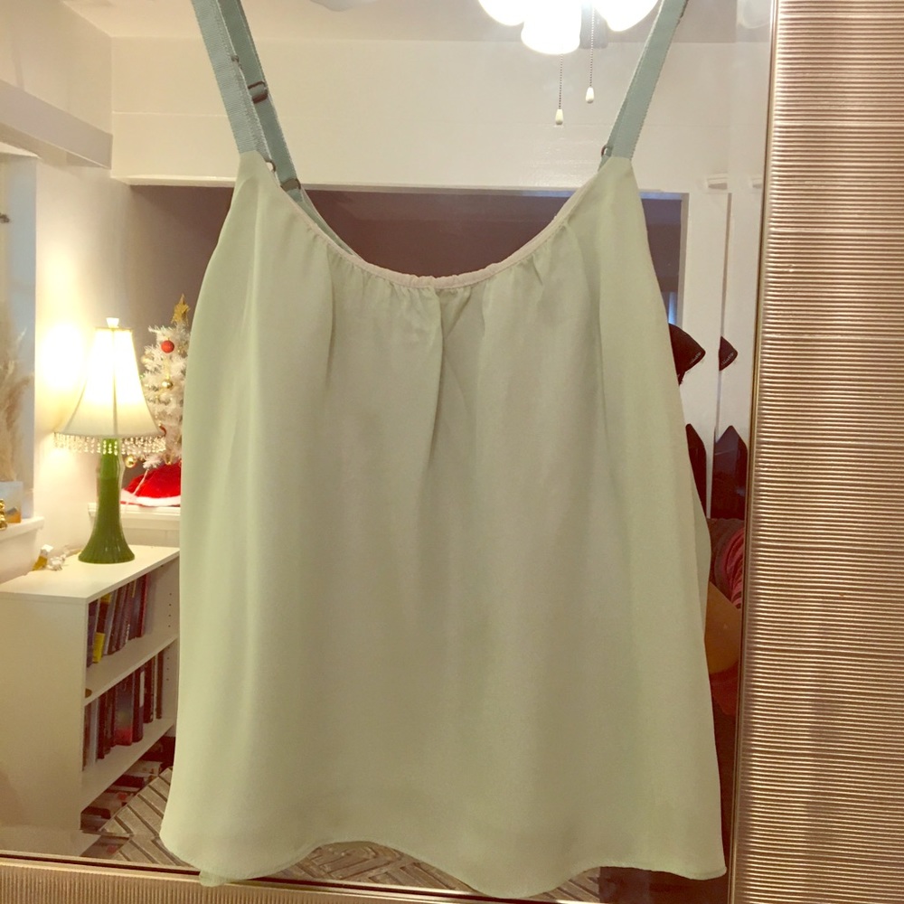 Alice+Olivia Green Silk Crop Top XS. BEAUTIFUL!